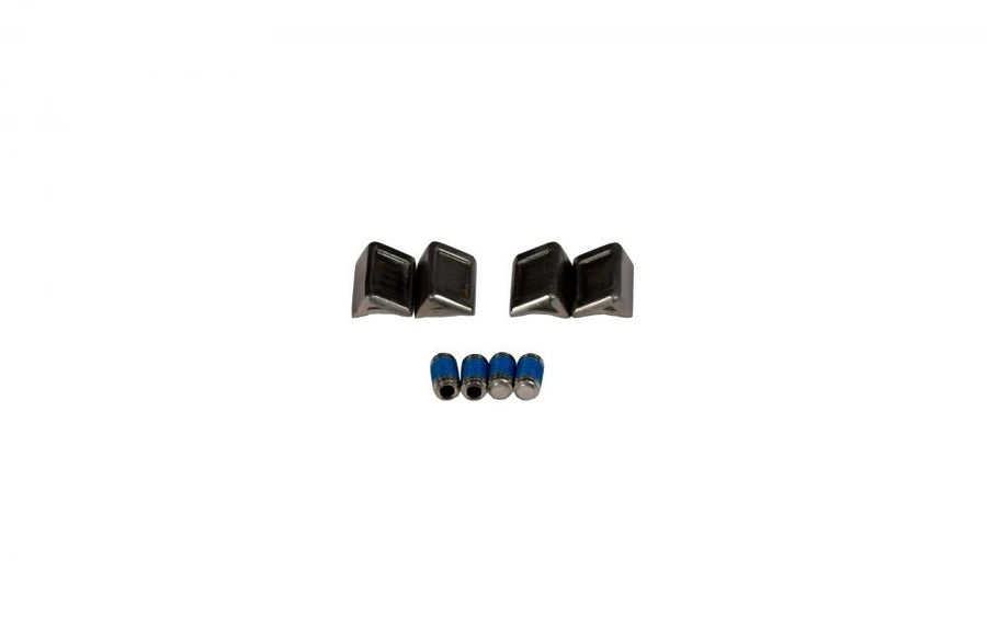 SHIV DISC Aerobar Extension Lock Plates & Bolts (4 Stück) - Befestigungsset für Triathlonlenker - Adapterplatte