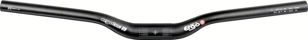 ergotec Ergo Series S Lenker 620 mm 31,8 mm Schwarz