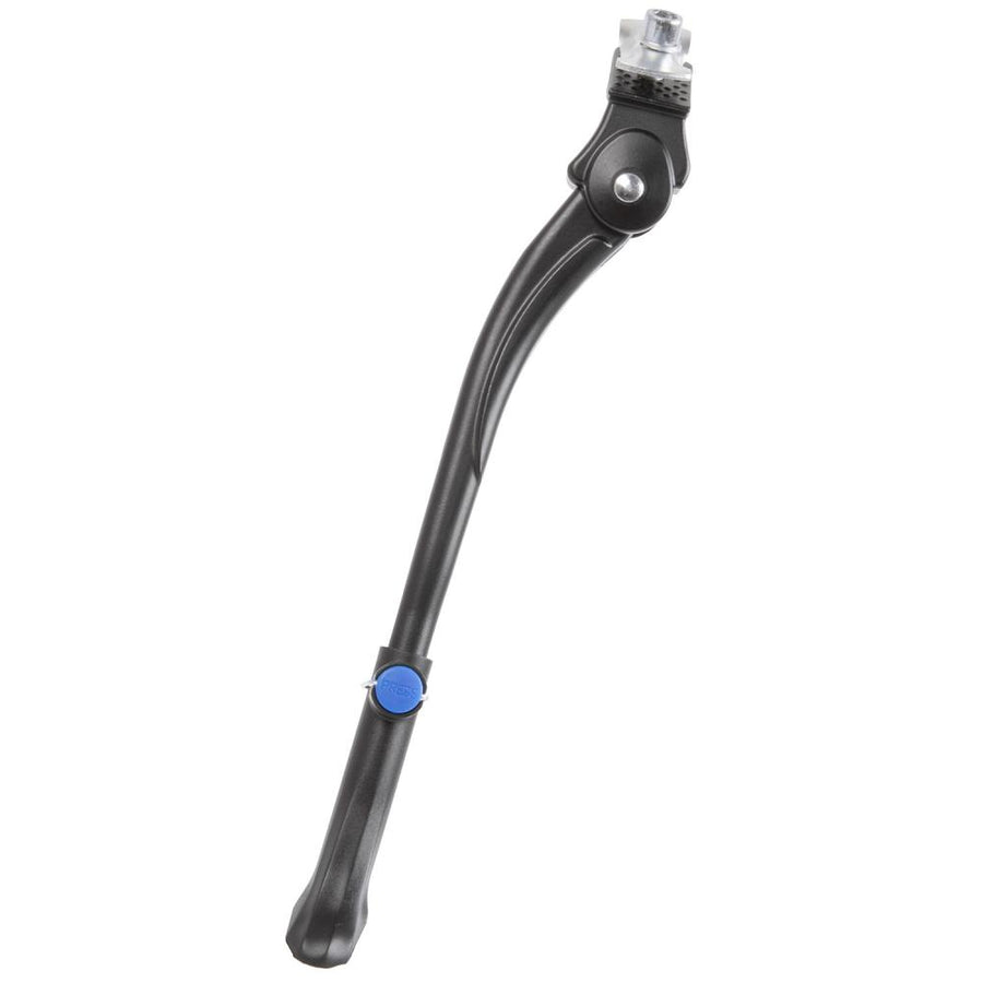 M-WAVE Parkstütze schwarz Aluminium, stabile Fahrradstütze 24-29 Zoll mit Gegenplatte, verstellbar.