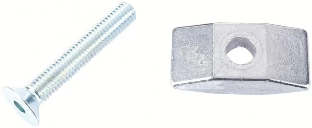 Pletscher Seitenständer ESGE 295 mm - stabiler Aluminium-Ständer mit Ständerplattenmontage, poliert, inklusive Aluminium-Lasche F15/3 und M10x50 Senkschraube, passend für 28 Zoll Fahrräder, silber