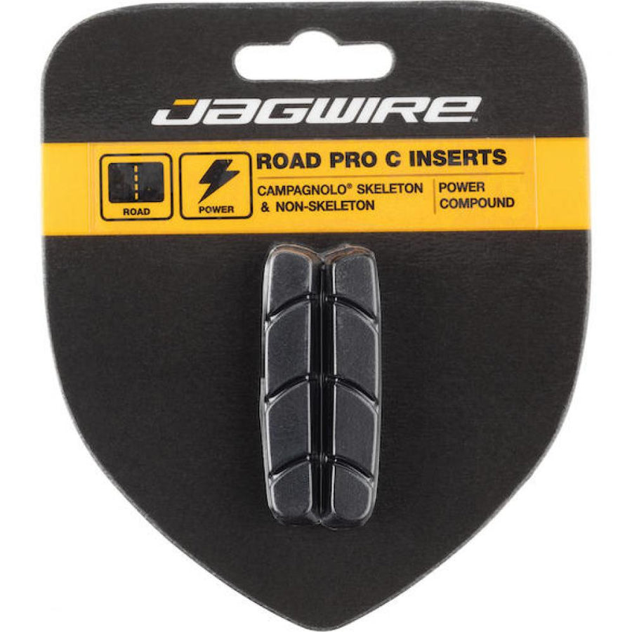 Jagwire Road Pro Bremsbeläge für Campagnolo - Leichte High-Performance Beläge Schwarz