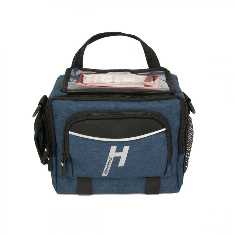 Haberland Lenkertasche 6l Bottle blau - praktische Lenkertasche mit KLICKfix und Flaschenfach