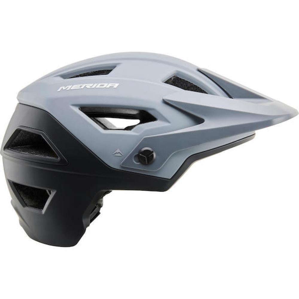 Merida Helm Trailbanger grau/schwarz 58-62 cm - leichter Enduro- und Trail-Schutz