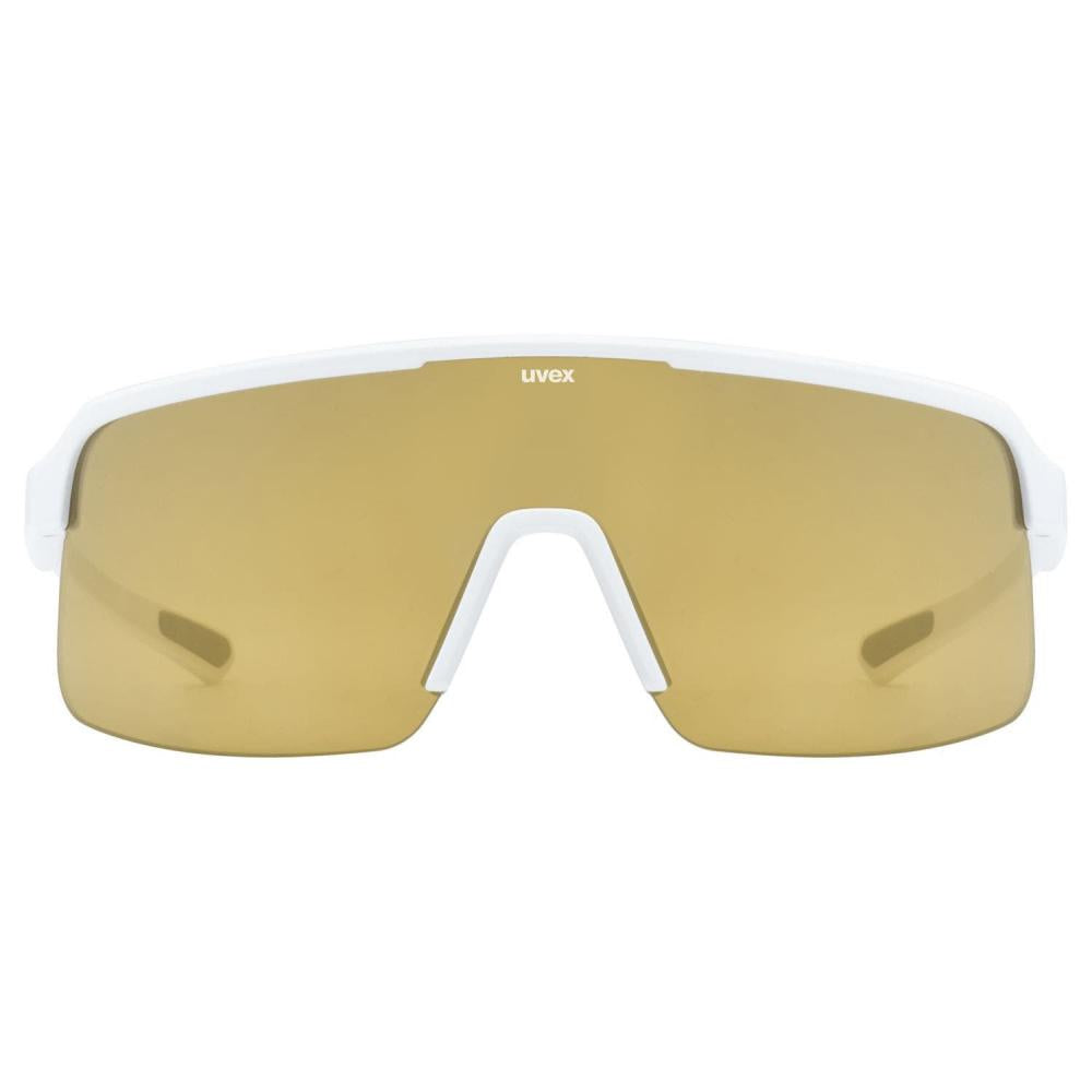 uvex Dyrt White Matt - Mirror Gold Sonnenbrille, Einheitsgröße