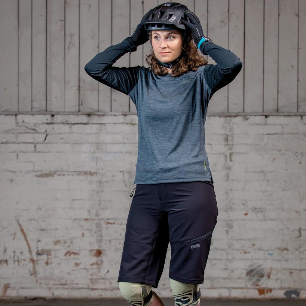 IXS Sports Division iXS Flow X Women longsleeve jersey 38 black/graphite - atmungsaktives Bike-Trikot