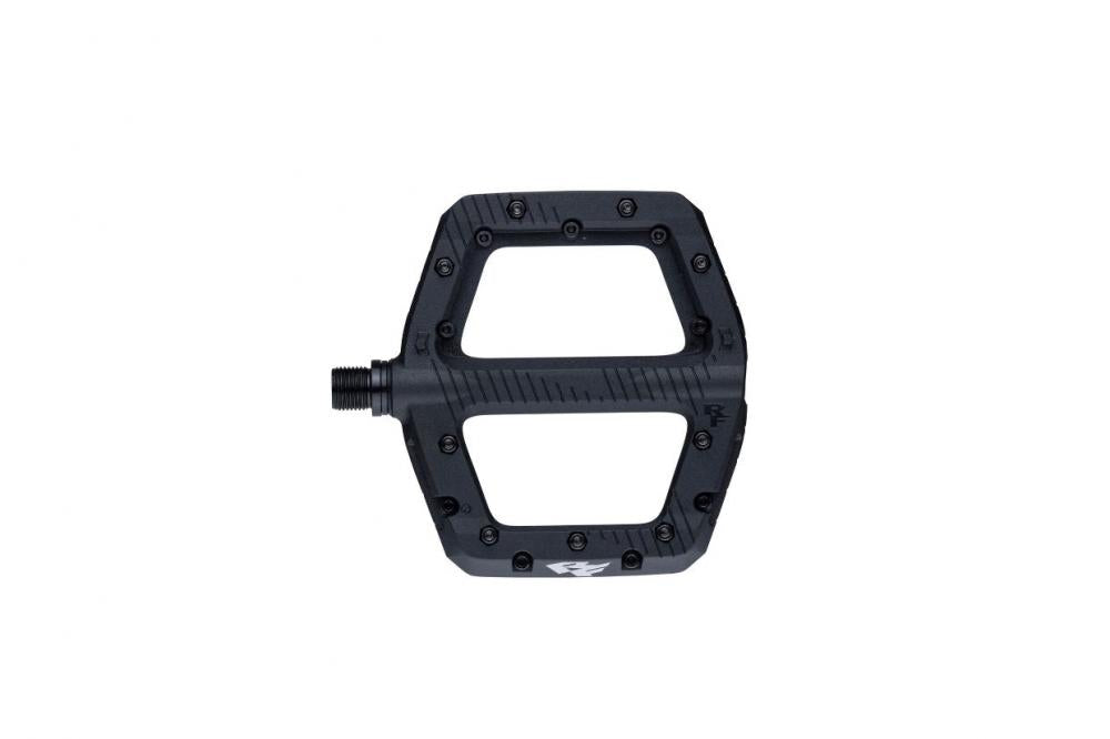 Race Face Chester Large Plattform-Pedal, black - robustes MTB-Flatpedal mit Top-Grip