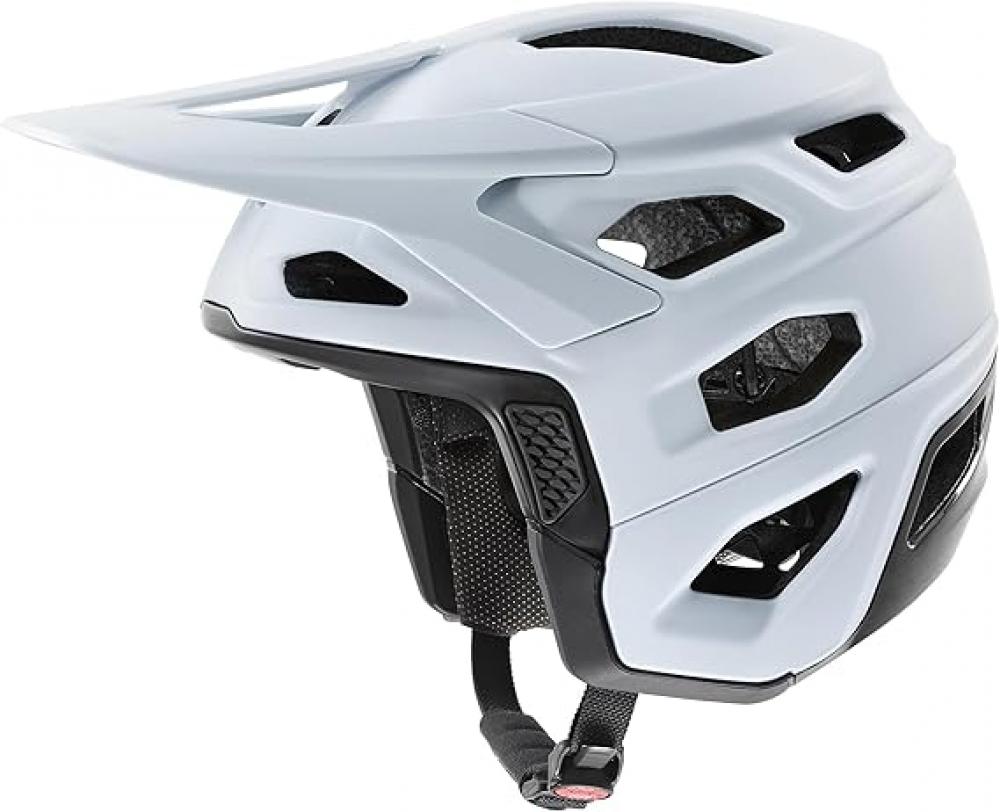 uvex revolt - leichter MTB-Helm - abnehmbarer Kinnschutz - 16 Belüftungen - Monomatic-Verschluss - FlexShield - cloud-black matt - 57-61 cm