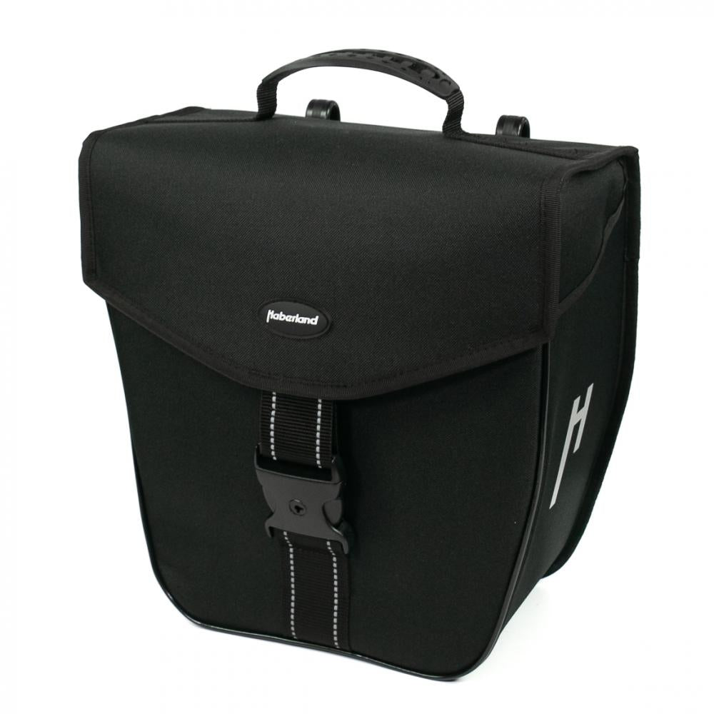 Haberland Einzeltasche 16l Classic schwarz - robuste Gepäckträgertasche für Alltag und Tour