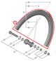 SHIMANO RIM FOR COMPLETE WHEEL WH-R8170-C36-TL Frontfelge - 12MM