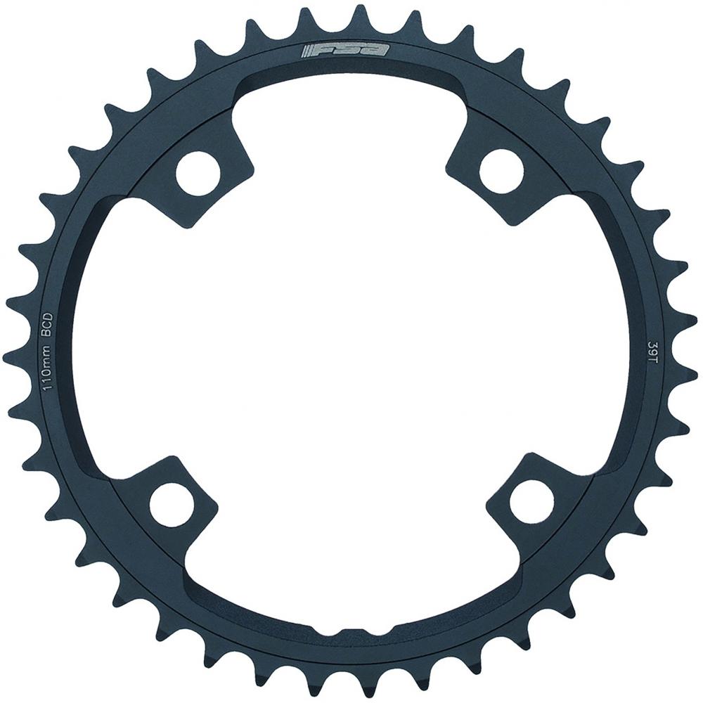 FSA Kettenblatt Road Powerbox/SL-K ABS 4-Arm 110 mm x 39 T Stealth Black - CNC-gefräst
