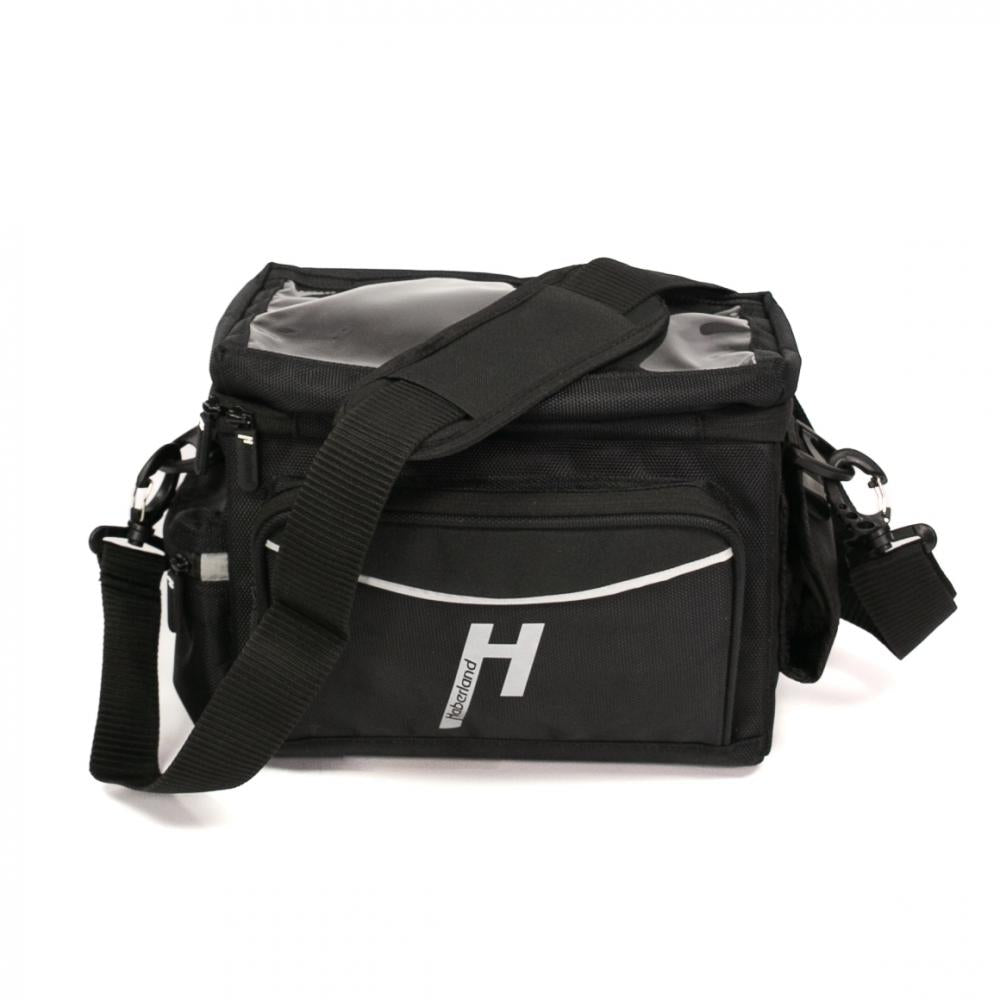Haberland Lenkertasche 8l Max schwarz - geräumige Lenkertasche für Alltag und Tour