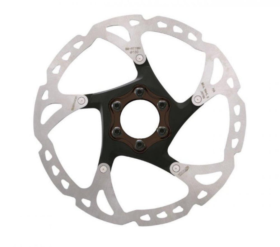 SHIMANO BREMSSCHEIBE RT76 180MM 6L Bremsscheibe - 180 mm 6-Loch Rotor
