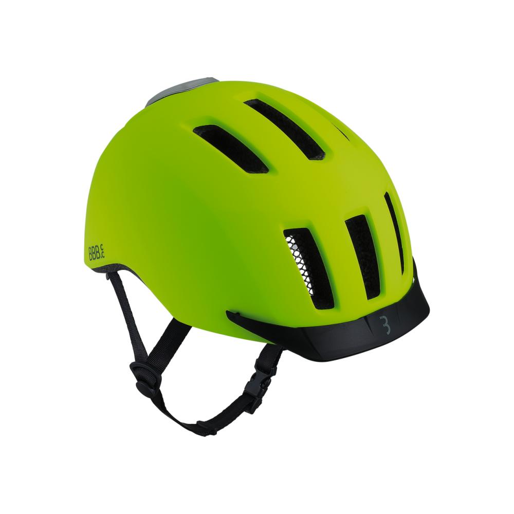 BBB Cycling Helme Grid M (54-58cm) matt Neon gelb - sicherer City- und E-Bike-Helm