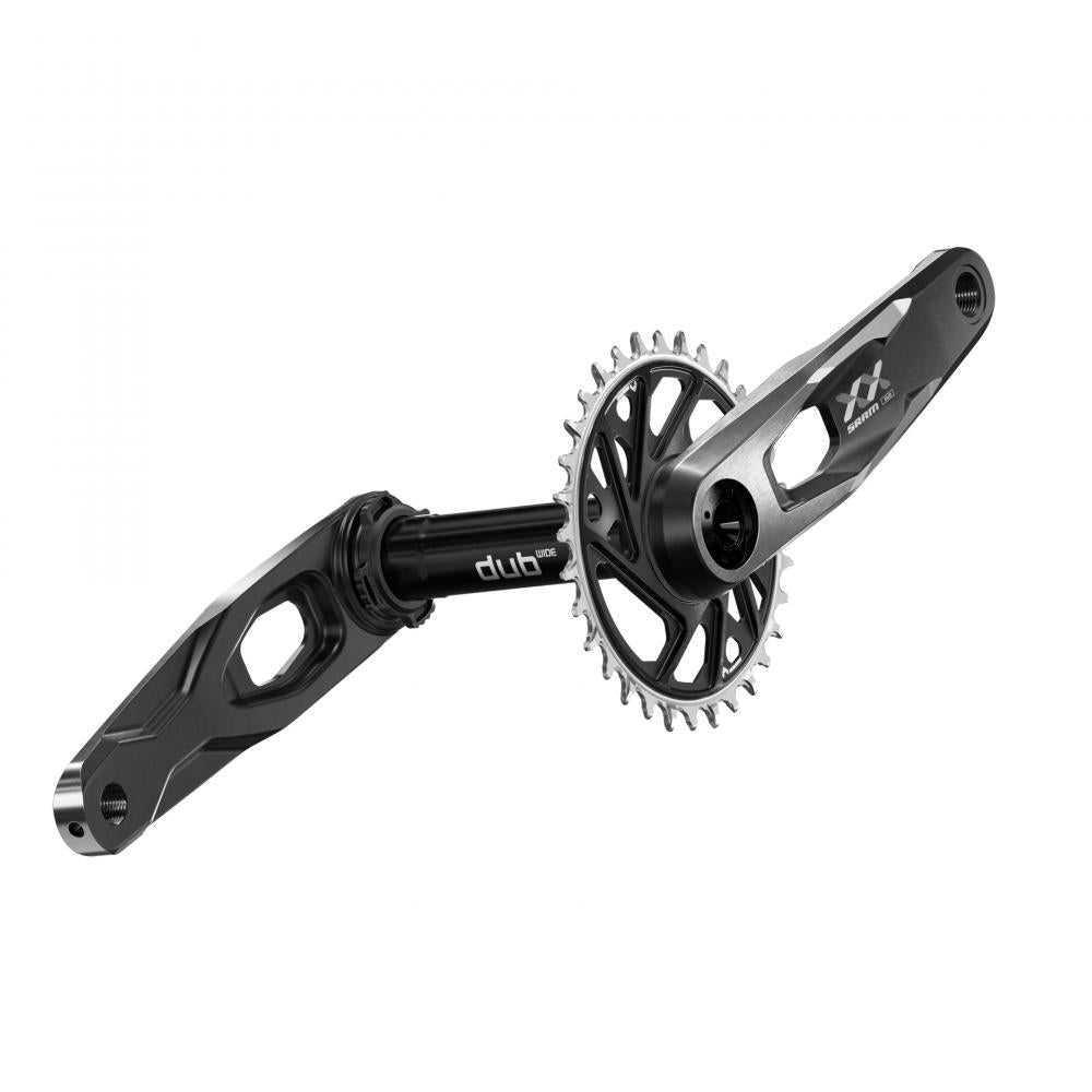 SRAM XX Downhill DUB MTB Kurbel T-Type - Leichte Carbon-Kurbel für Downhill - Kettenblatt
