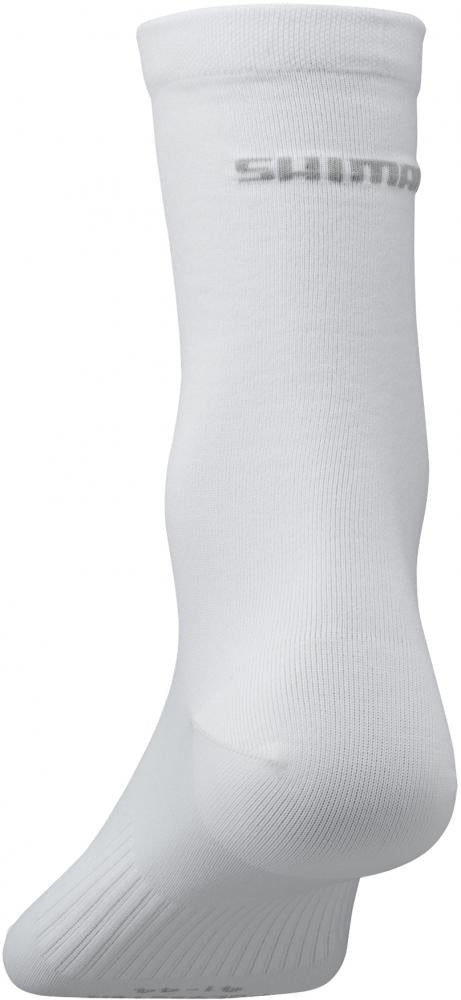 SHIMANO PERFORMANCE SOCKS WHITE Größe L WHITE - atmungsaktive Radsocken mit Top-Komfort