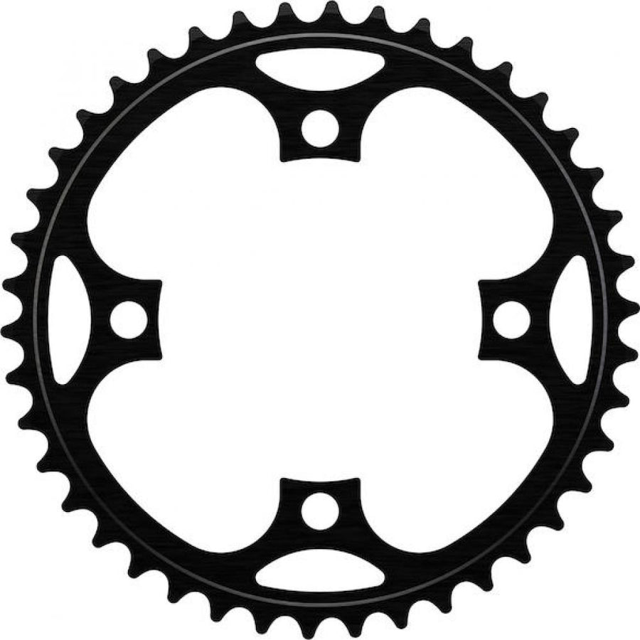 Centurion Kettenblatt 4-Arm Narrow-Wide 40 Zähne, 104 mm BCD, Schwarz - mit Schutzscheibe
