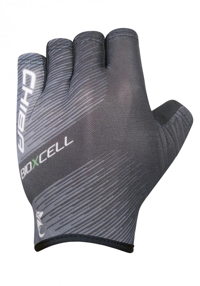 CHIBA BioXCell Tan Through - Radhandschuhe dunkelgrau/schwarz, Größe M
