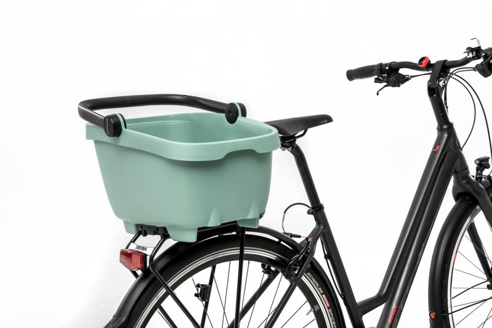 New Looxs Fahrradkorb Clipper MIK Green - stabiler Gepäckträgerkorb mit Klicksystem