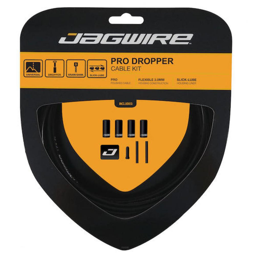 Jagwire Zugset Pro Dropper für Variostützen 1700/2000 mm Schwarz - leichtgängige Ansteuerung