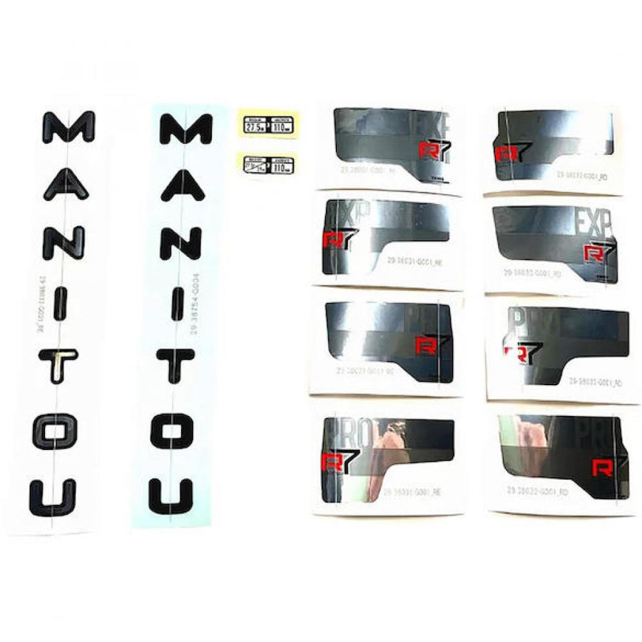 Manitou Decal-Set für R7 Pro/Expert 27,5/29 Zoll - moderne Optik für deine Federgabel