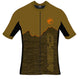 CHIBA Watzmann Shirt Herren - Radtrikot 3XL olive/orange, atmungsaktiv, RV, Rückentaschen