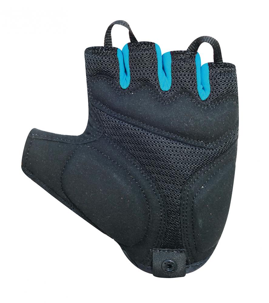 CHIBA Lady Gel Premium III - Radhandschuhe Damen, schwarz/türkis, S