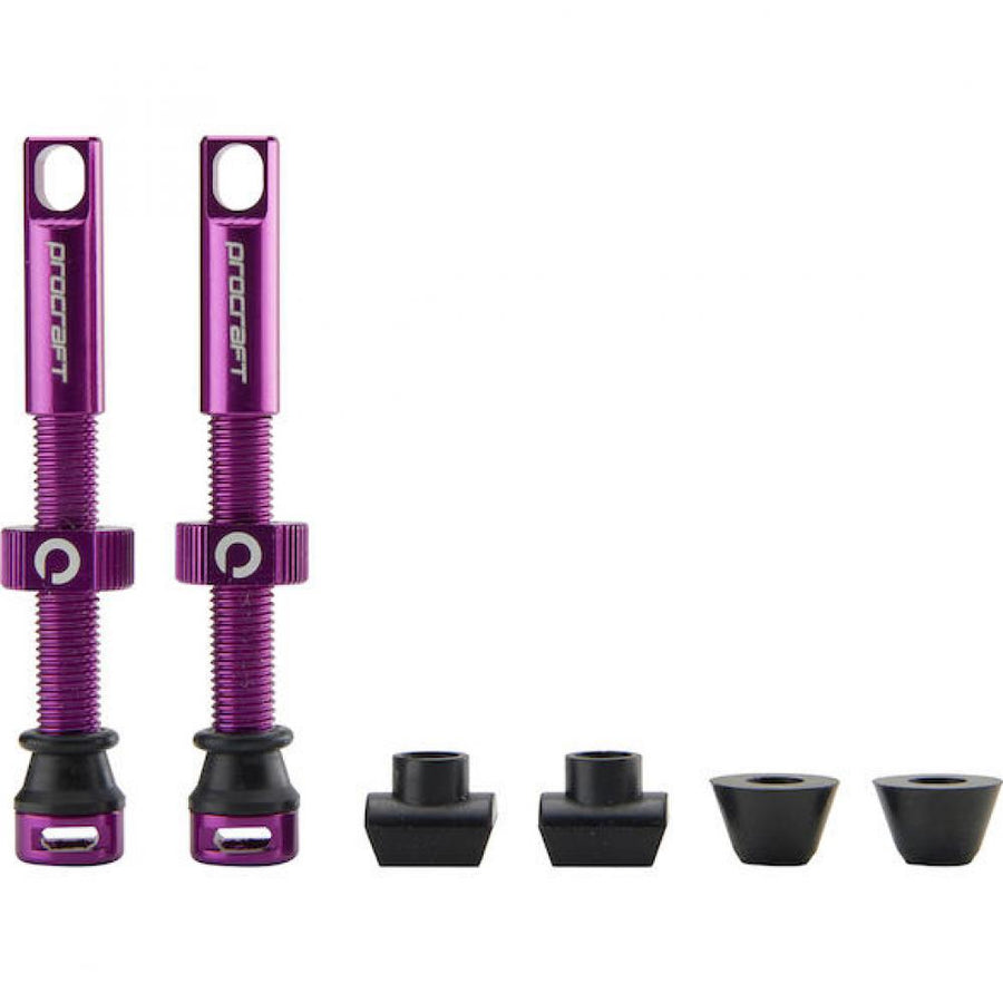 Procraft Tubeless-Ventile Procraft 44 mm Lila - leichtes Ventil für Tubeless-Setups