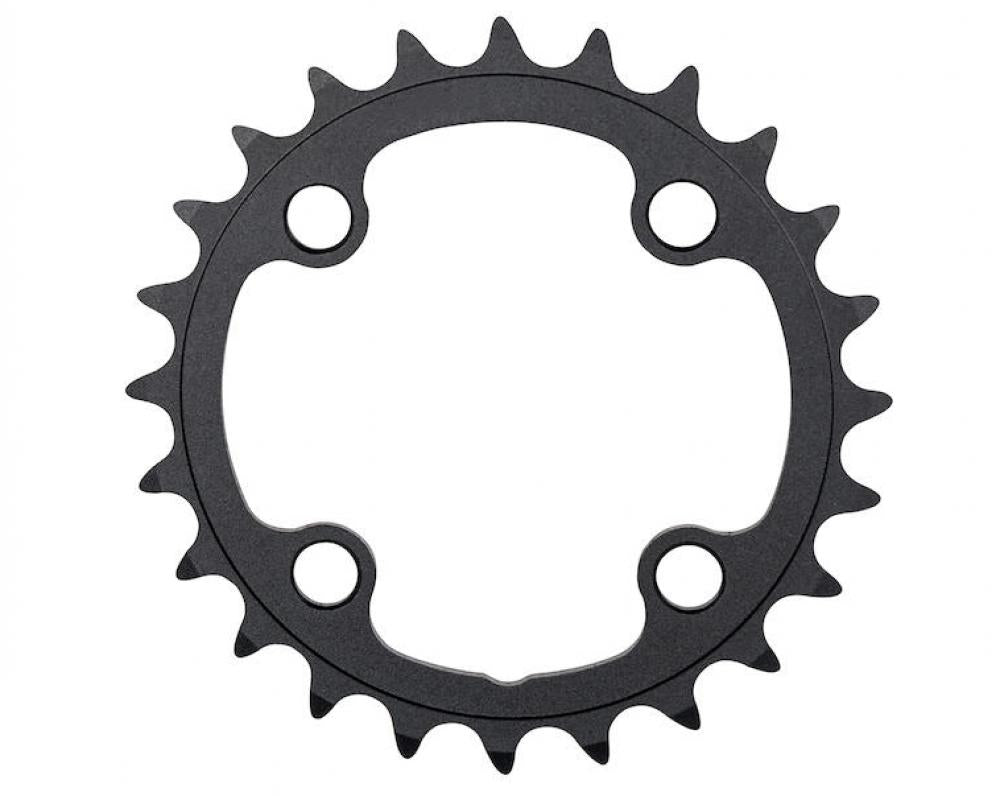Kettenblatt Mtb Sl-k/afterburner Abs 4-arm 68 Mm X 24 T Schwarz - Präzise Schaltperformance