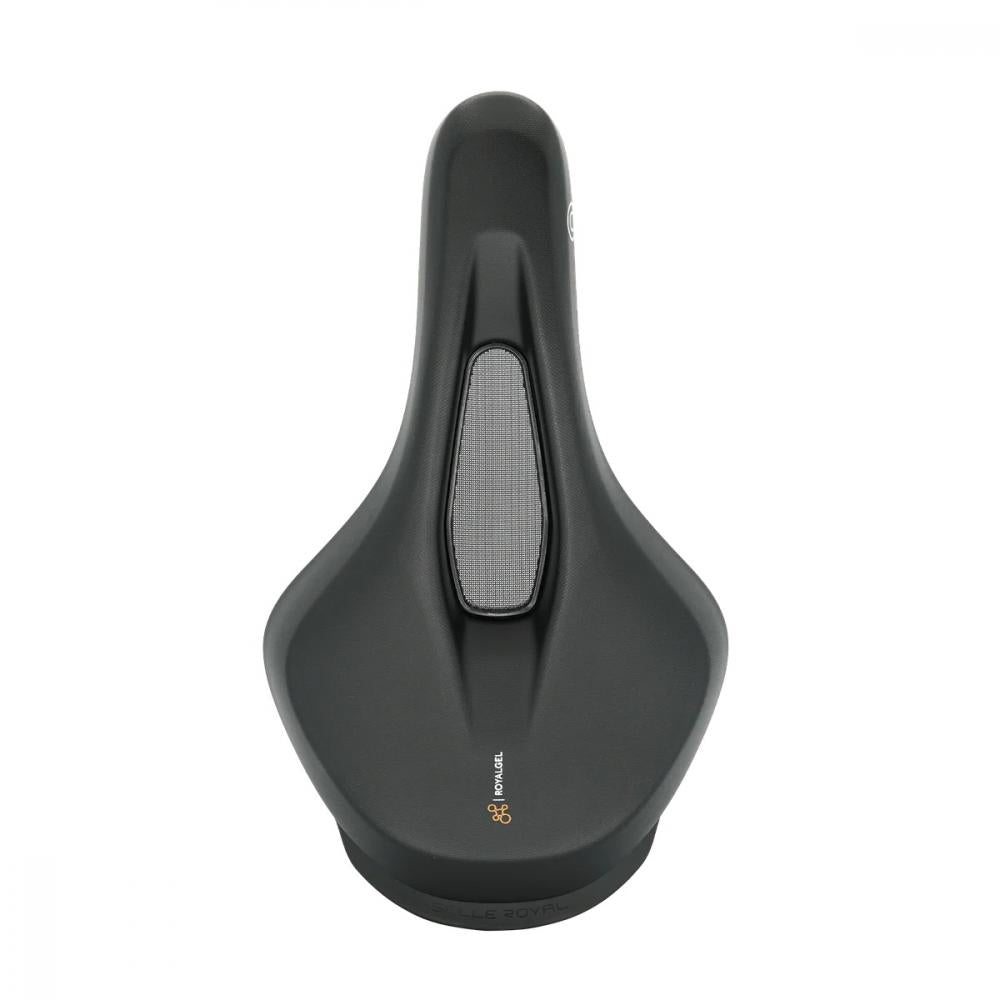 Selle Royal Sattel On Open Athletic Unisex, schwarz, mit Komfort-Aussparung und Royalgel.