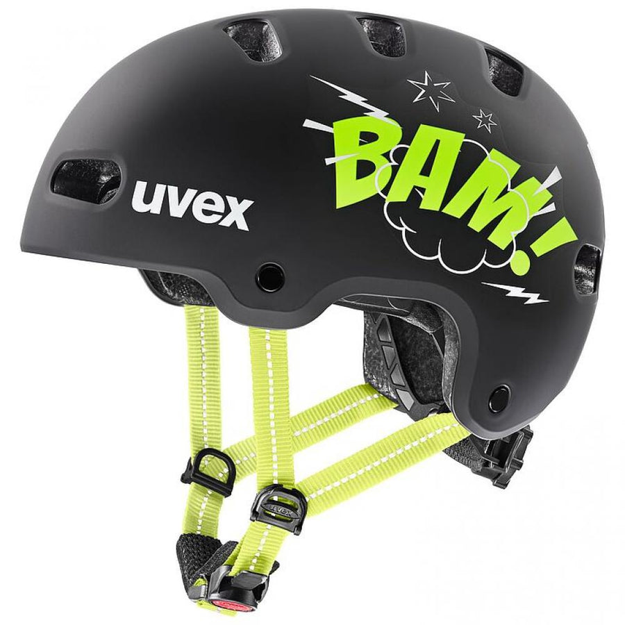 uvex kid 4 style bam black-lime matt | 51-55