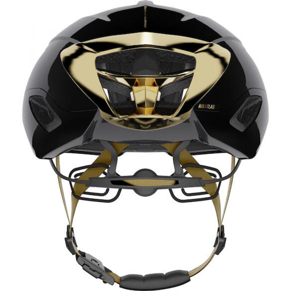 Limar Air Atlas W&B Onix Black Gold L Schwarz/Gold - aerodynamischer Performance-Rennradhelm