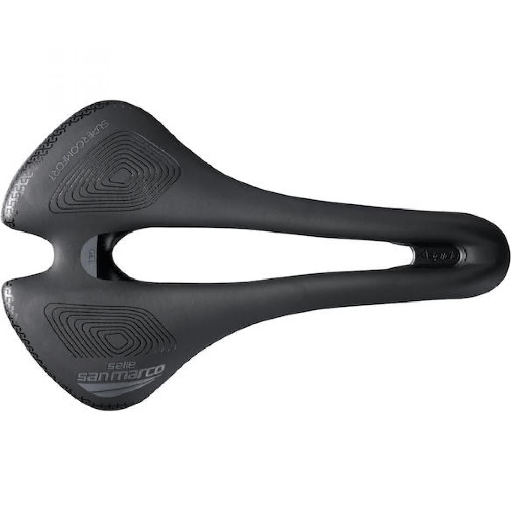 Selle San Marco Sattel Aspide Short Supercomfort Racing 140 x 250 mm Schwarz - maximaler Komfort