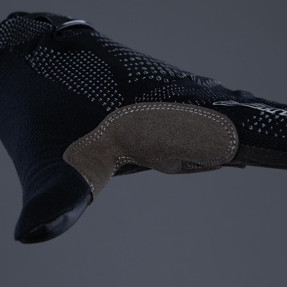 CHIBA Gel Performer - Radhandschuhe schwarz/schwarz XXL, Gelpolster, Touchfinger