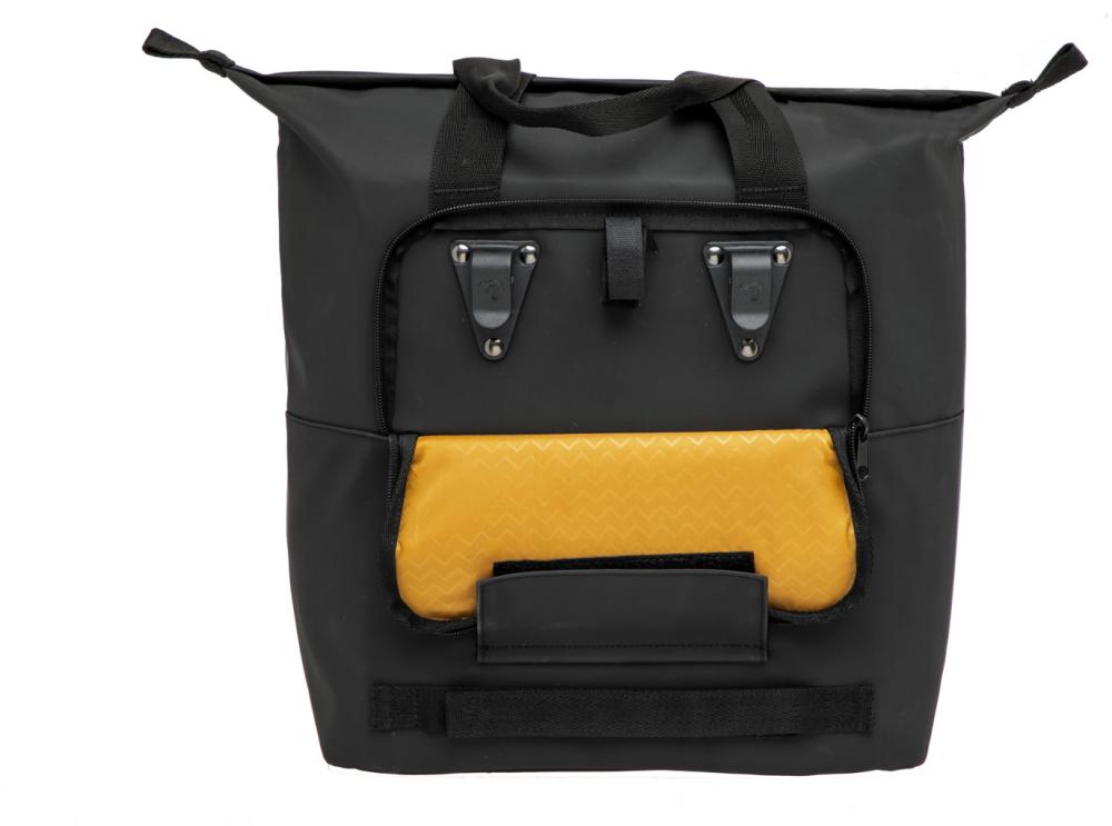 New Looxs Odense Kota Black 18L Black - stylische Fahrrad Einkaufstasche für Alltag und City