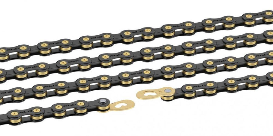 XLC Kette CC-C08 1/2 x 11/128, 114 Gl. 10-f. schwarz/gold