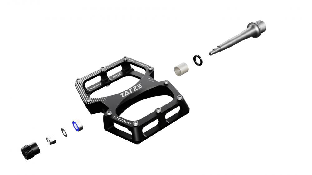 TATZE CONTACT CNC KIDS MTB-Pedale schwarz bis Schuhgröße 35