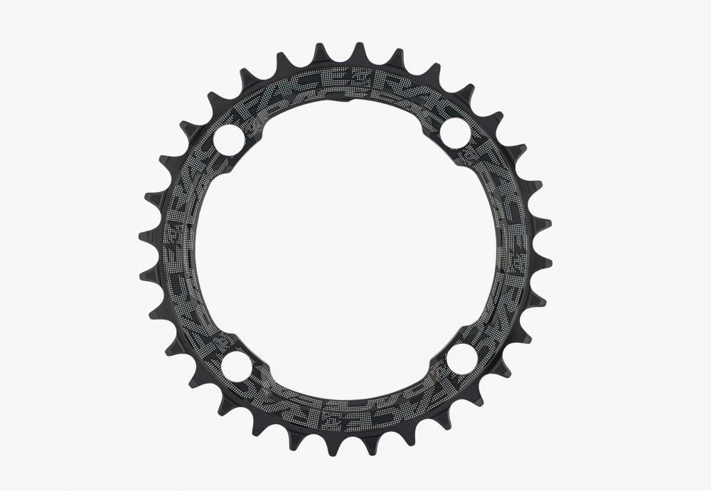 Race Face Kettenblatt, 104BCD, 4-Loch, 36 Z., schwarz matt - präziser Antrieb für MTB & Trekking