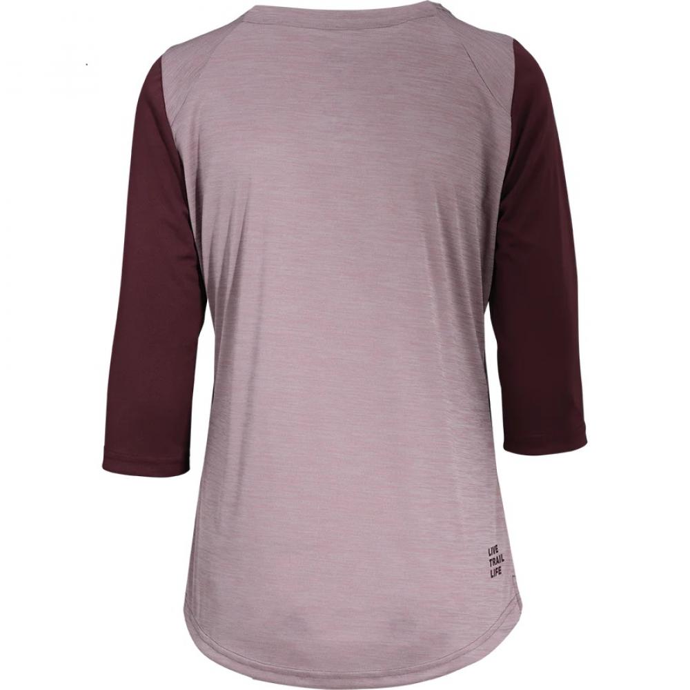 IXS Sports Division iXS Carve X Women Henley 40 Taupe-Raisin - atmungsaktives Bike-Jersey
