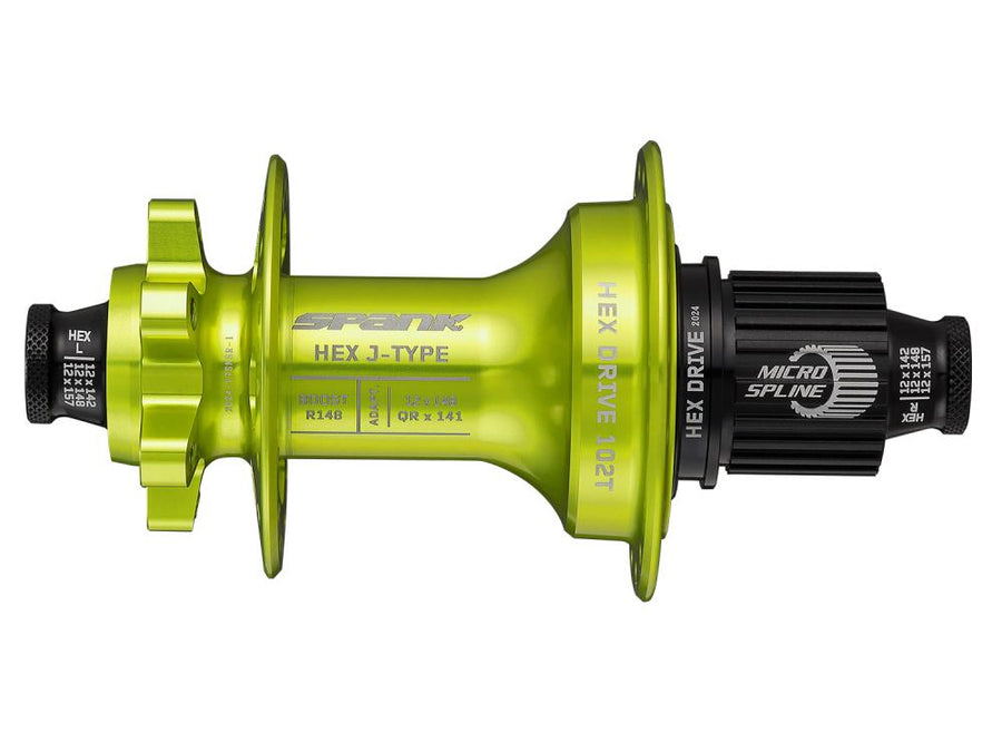 Spank HEX J-Type Boost R148 HG Hub 102T 32H rear hub green 32