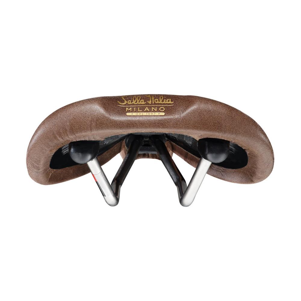 Selle Italia Flite Bullitt TI 316 Leder-Sattel L1, 146 × 280 mm, Braun