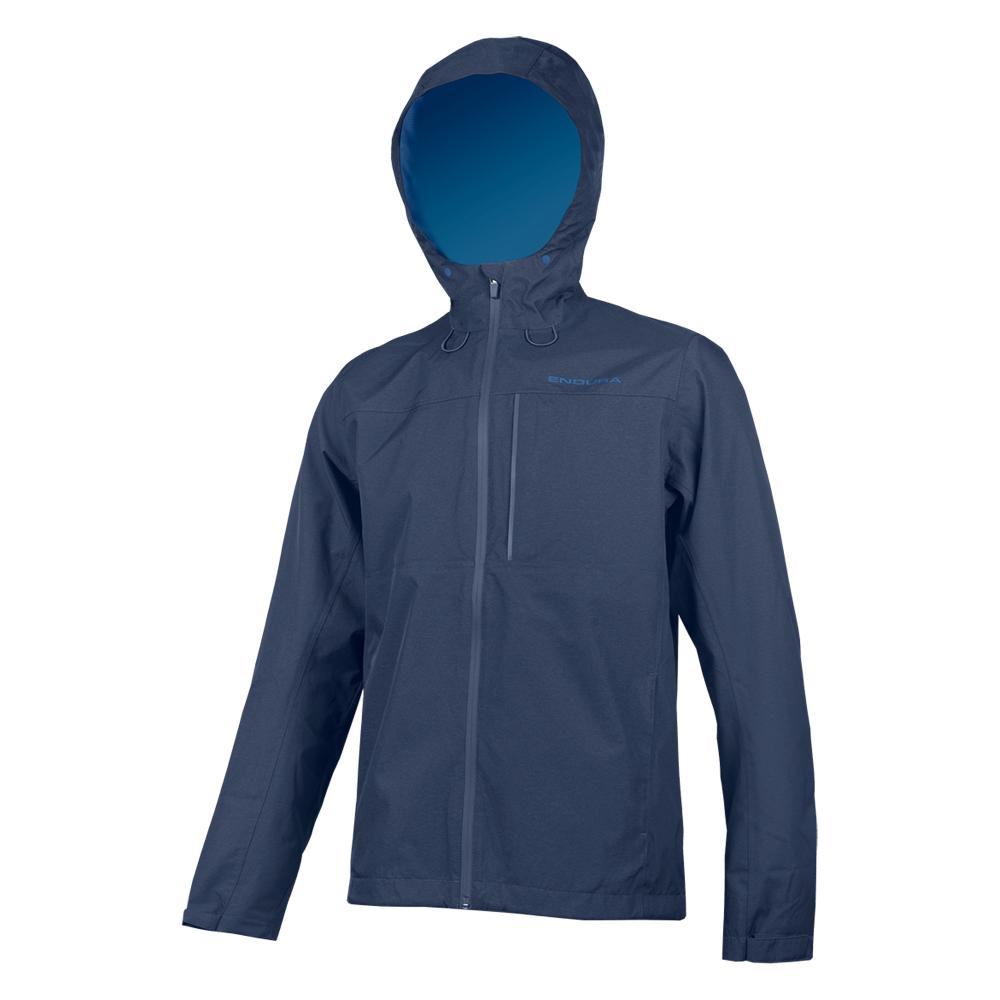 Endura Hummvee wasserdichte Kapuzenjacke ink blue S - vielseitige Regenjacke für Trail und City, wasserdicht, atmungsaktiv, strapazierfähig und komfortabel
