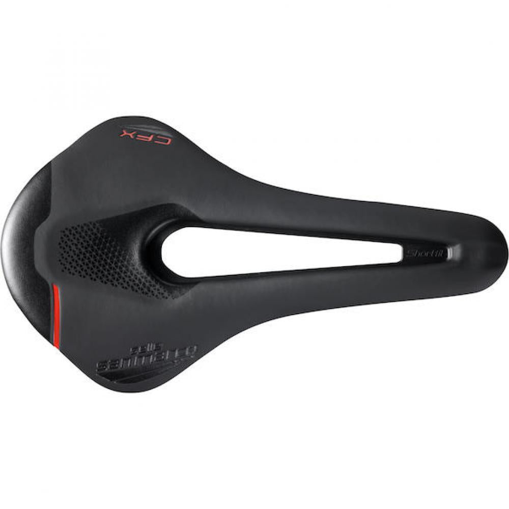 Selle San Marco Sattel Shortfit 2.0 Carbon FX 140 x 255 mm Schwarz - leichter Rennradsattel mit hoher Performance
