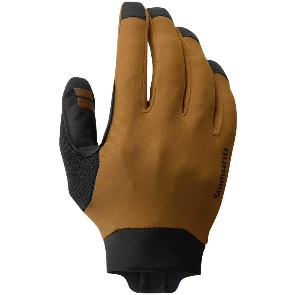 SHIMANO Enduro Gloves Sand Brown XL Handschuhe - leichter Langfinger-MTB-Handschuh