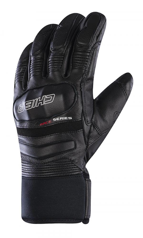 CHIBA Super Race - wasserdichte, winddichte Radhandschuhe, Größe 7, schwarz