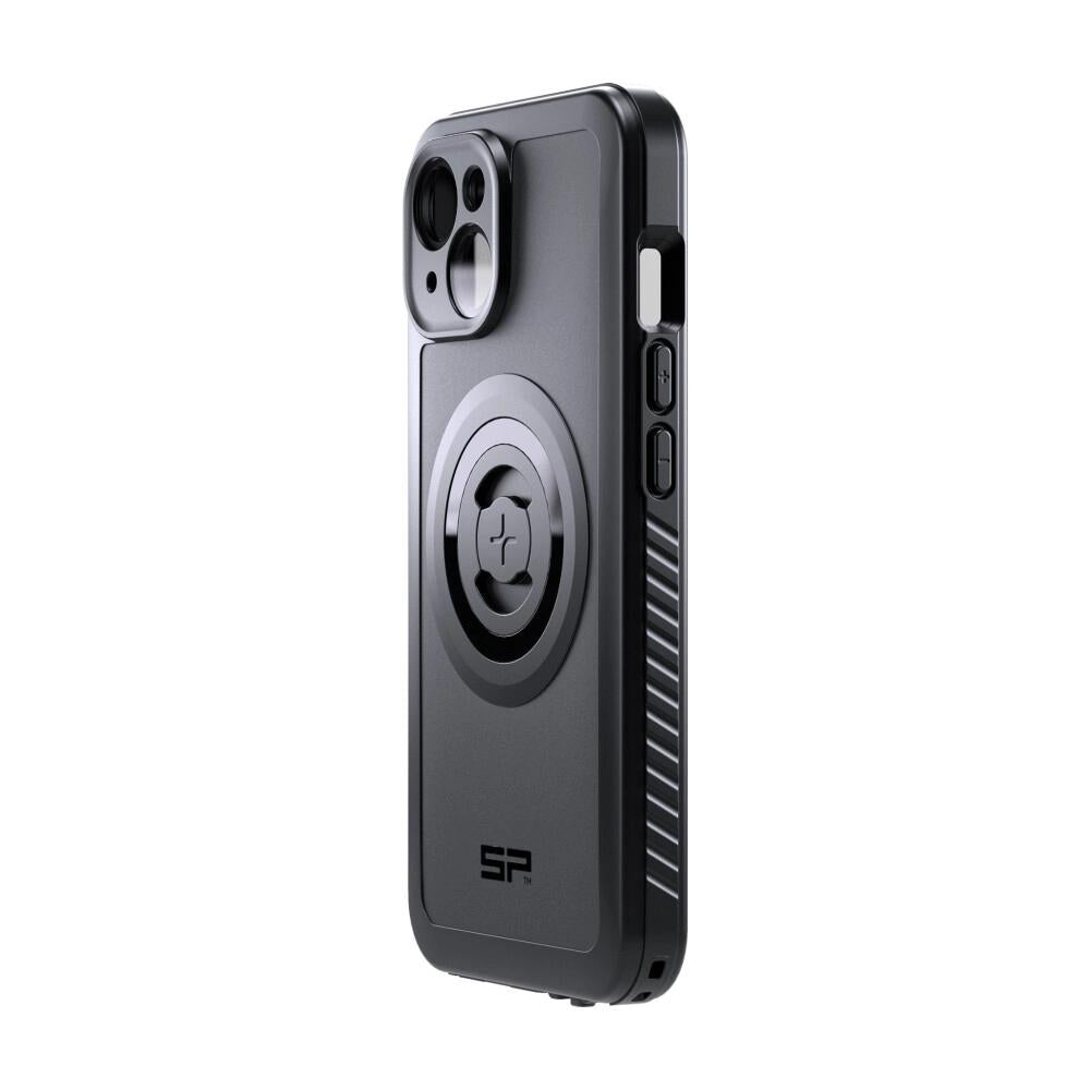 SP Connect SP Phone Case Xtreme für iPhone 16e, schwarzes wasserdichtes Outdoor-Schutzcase mit integrierter Halterung.