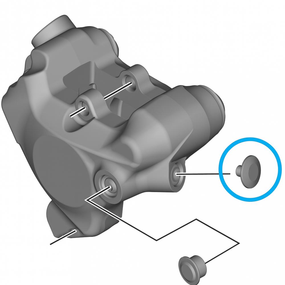 SHIMANO Abdeckung BR-R8170 Entlüftungsschraube Abdeckung - für hydraulische Scheibenbremse BR-R8170