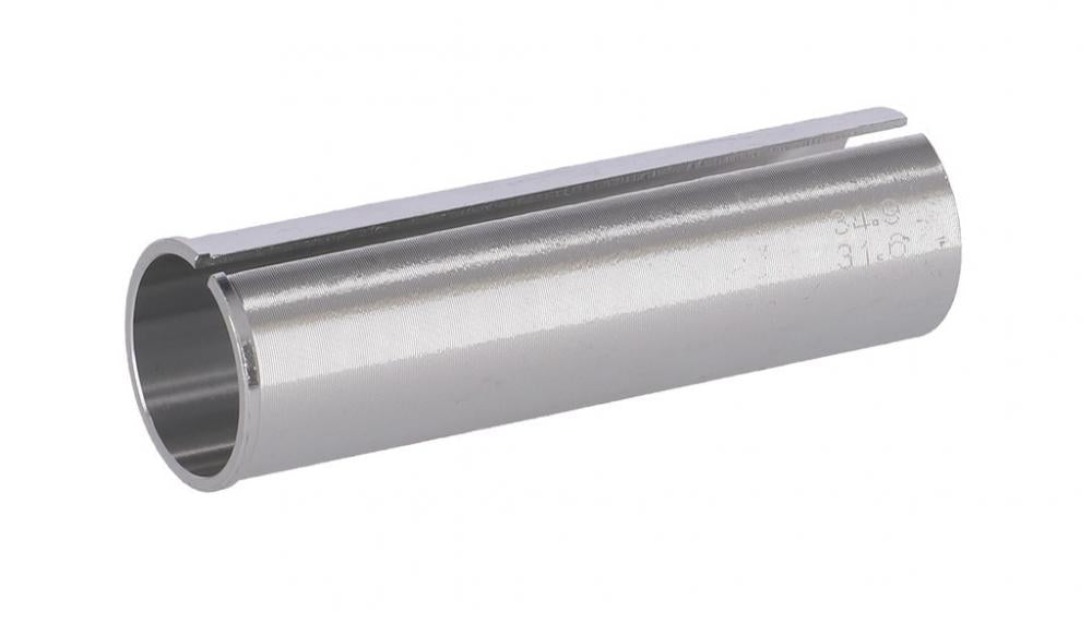 XLC Kalibrierbuchse SP-X20 silber für Sattelstütze Ø31,6mm auf Ø34,9mm, 120mm lang.