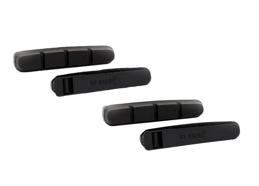 Ersatzbremsbeläge Bs-x01, 4er-set, 55 Mm, Schwarz, Für Shimano Cartridge-bremsschuhe, Geeignet Für Aluminium- Und Stahlfelgen, Hervorragende Allwetter-eigenschaften