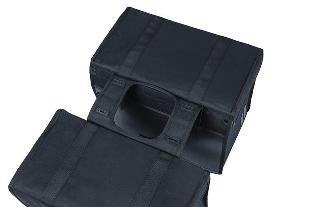 Basil Doppeltasche Kavan Eco Classic schwarz 37x33x24 cm 58l