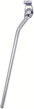 PLETSCHER Seitenständer ESGE 28 Zoll silber poliert - Aluminium-Druckguss, Ständerplatte 325 mm Überlänge, mit Innensechskantschraube M10 x 20 und Federring, für Erstausrüstung